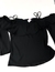 Blusa preta ombro vazado - Tamanho M/G - loja online