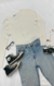 Cardigan branco - tamanho G - loja online