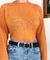 Suéter laranja boho - tamanho G - comprar online