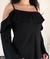 Blusa preta ombro vazado - Tamanho M/G na internet
