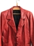 Jaqueta/blazer vermelho de couro legítimo - Tamanho G - loja online