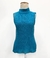 Blusa vintage azul gola alta - tamanho G - comprar online