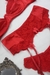 Imagem do Conjunto de lingerie vermelho com cinta liga - Tamanho P - novo