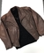 Jaqueta de couro legítimo biker marrom - vintage - Tamanho M - comprar online
