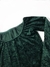 Blusa vintage verde de veludo - tamanho P