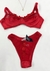 Conjunto de lingerie vermelha com detalhes e transparência- Tamanho P - Novo - comprar online