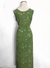 Vestido verde longo de flores - tamanho G - comprar online