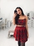 Conjunto xadrez saia e top - tamanho M - novo na internet