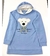 Moletom azul claro com pelinhos - Tamanho M - comprar online