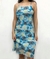 Vestido azul de flores - Tamanho M na internet