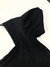 Vestido preto manga curta - Tamanho G - loja online