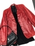 Jaqueta/blazer vermelho de couro legítimo - Tamanho G na internet