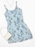 Vestido de flores azul - tamanho G