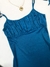 Vestido azul médio - tamanho G - Angel brechó
