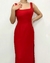 Vestido vermelho longo vintage - tamanho P - comprar online