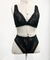 Conjunto de lingerie preta de renda, vintage - Tamanho G - Nova