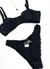 Conjunto lingerie preta de renda - Tamanho P - Nova - Angel brechó
