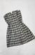 Vestido tomara que caia xadrez - tamanho M - comprar online