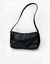 Bolsa baguete preta - couro legitimo