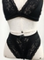 Conjunto de lingerie preta de renda, vintage - Tamanho G - Nova na internet