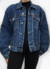 Jaqueta jeans vintage - tamanho G - comprar online