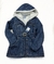 Jaqueta jeans parka forrada de pelos - nova - tamanho G na internet