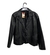 Blazer de Couro legitimo preto - tamanho M