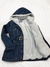 Jaqueta jeans parka forrada de pelos - nova - tamanho G - Angel brechó