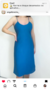 Vestido azul vintage - Tamanho G na internet
