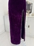 Vestido de veludo roxo - tamanho P - Angel brechó