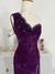 Vestido de veludo roxo - tamanho P