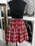 Saia xadrez vintage-tamanho M - comprar online