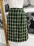 Saia verde xadrez vintage - tamanho M - comprar online