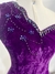 Imagem do Vestido de veludo roxo - tamanho P