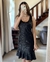 Vestido preto de lantejoula - tamanho G na internet