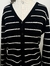 Cardigan listrado - vintage - tamanho G - Angel brechó