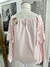 Blusa rosa com detalhes - tamanho G - Angel brechó