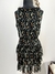 vestido preto de flores - tamanho G - comprar online