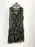 vestido preto de flores - tamanho G na internet