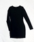 Vestido preto manga comprida - tamanho P - comprar online