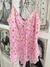 Regata rosa de flores - tamanho G - comprar online