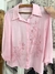 Camisa rosa com bordado - tamanho M - loja online