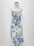 Vestido azul de flores - tamanho M