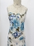 Vestido azul de flores - tamanho M - comprar online