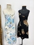 Vestido preto de flores - tamanho M - loja online