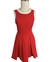 Vestido vermelho laços - tamanho P na internet