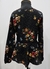 Blusa preta de flores - tamanho M - comprar online