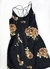 Vestido preto de flores - tamanho M - comprar online