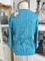 Blusa meia manga azul - tamanho G - comprar online