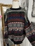 Suéter vintage estampado - tamanho GG - loja online